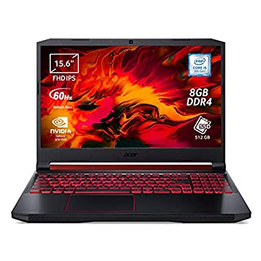 Acer Nitro 5 AN515-54-56YJ Notebook Gaming con Processore Intel Core i5-9300H, Ram 8 GB, 512 GB PCIe NVMe SSD, Display 15.6" FHD IPS LCD LED, NVIDIA GeForce GTX 1650 4 GB GDDR5, Windows 10 Home