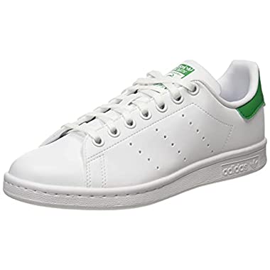 adidas Stan Smith J, Scarpe da Ginnastica, Ftwr White/Ftwr White/Green, 37 1/3 EU