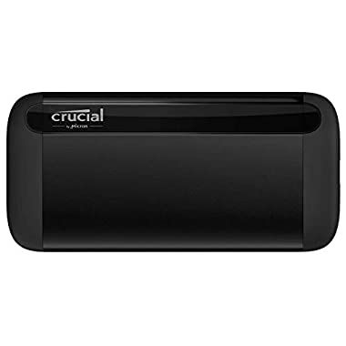 Crucial CT1000X8SSD9 1 TB X8 Portable SSD, Fino a 1050 MB/s, USB 3.2, USB-C, USB-A (1TB)