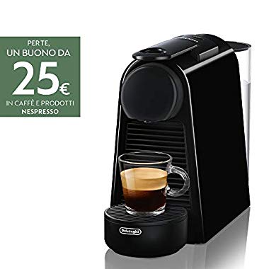 De'Longhi En85.B Macchine per Il caffè a Sistema Nespresso Essenza, 1370 W, 0.6 milliliters, Plastica, Nero