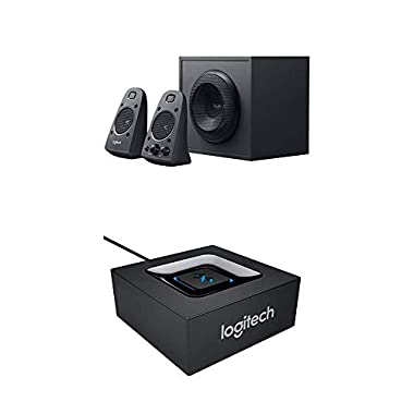 Logitech Adattatore Audio, Bluetooth, Nero + Logitech Z-625 Altoparlanti 2.1, 200 Watt, Nero