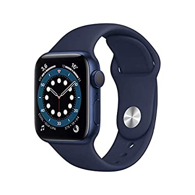 Novità Apple Watch Series 6 (Cassa in alluminio azzurro con Cinturino Sport deep navy)