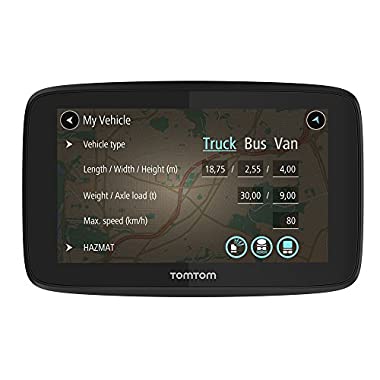 TomTom GO Professional 6200 GPS con Aggiornamenti tramite Wi-Fi, con Mappe dell'Europa, TomTom Traffic Telecamera di Sicurezza e Avvisi, Versione UK