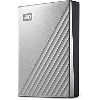 WD My Passport Ultra Hard Disk Portatile con Protezione Tramite Password e Software di Backup Automatico, Pronto per USB-C, Compatibile con PC, Xbox e PS4, 1TB, Argento